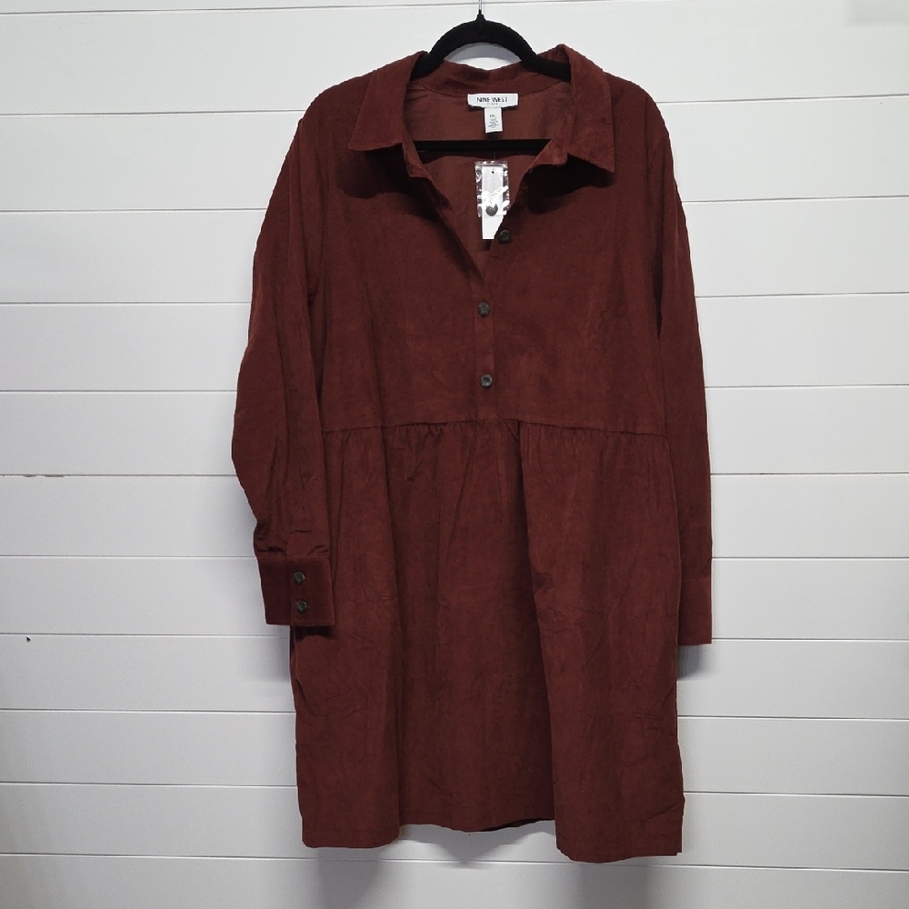 Nine West Corduroy Dress With Pockets Womens Size XXL new